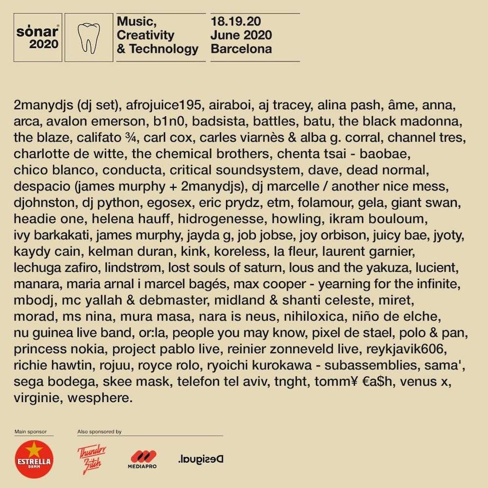 Sónar · Del 18 al 20 de juny