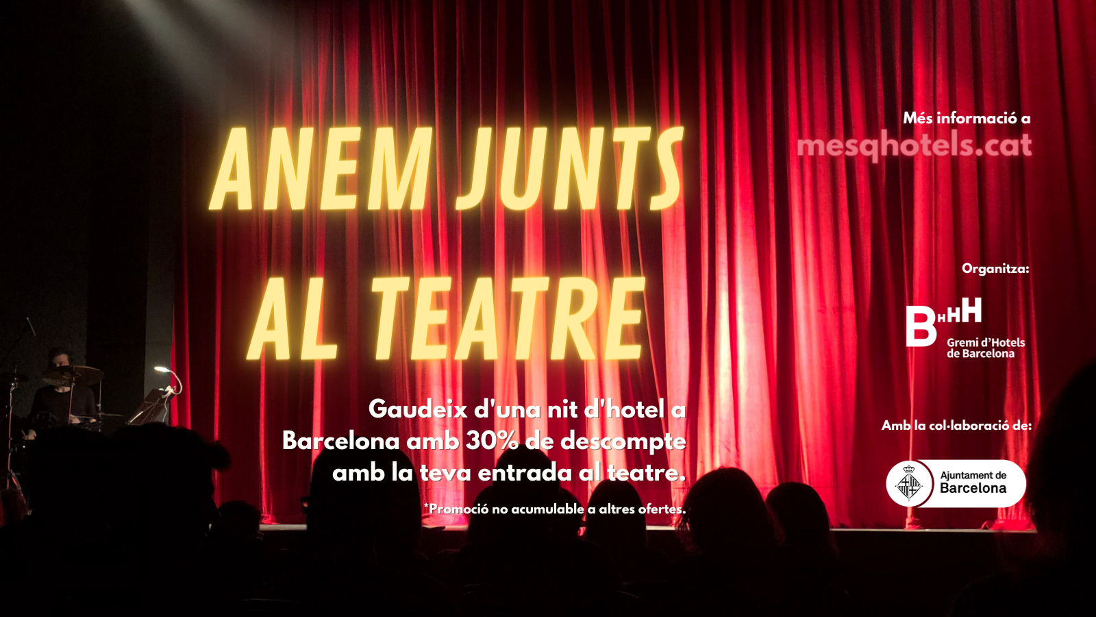 “Anem junts al Teatre” de la mà del Gremi d’Hotels de Barcelona
