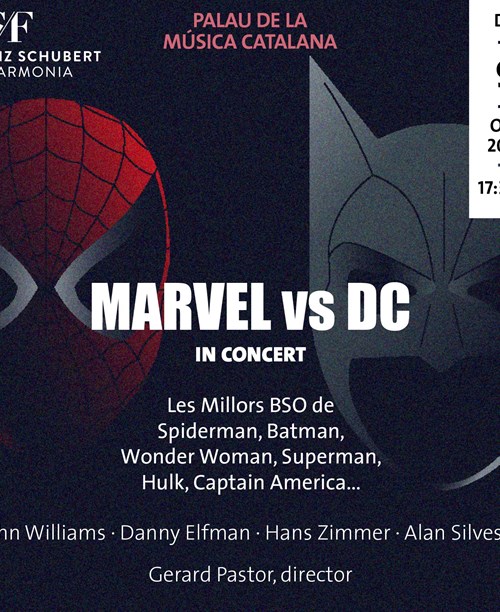 Marvel vs DC in Concert: Spiderman, Batman, Wonder Woman, Superman, Hulk, Captain America...